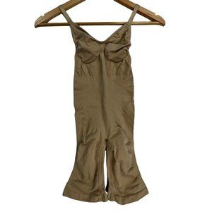 SKIMS Sculpting Seamless Mid Thigh Brown Bodysuit Womens S/M